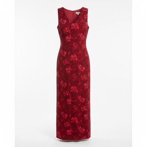 INC International Concepts Red Floral Maxi Dress